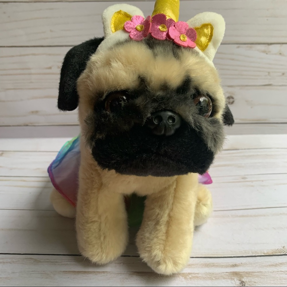 Doug the Pug as a Unicorn plush stuffed animal
